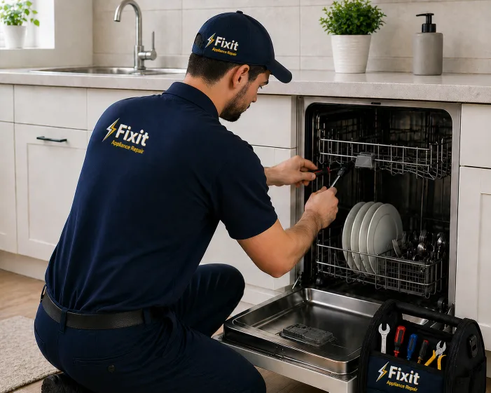 dishwasher repair service in sharjah by fixit appliance repair